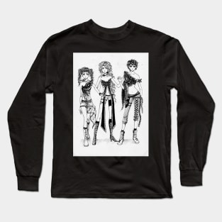 Drawing of Three Girls 2007 Long Sleeve T-Shirt